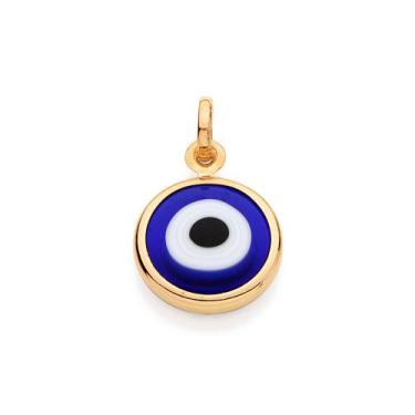 Imagem de Pingente olho grego folheado a ouro AZUL 541649 Rommanel, Azul