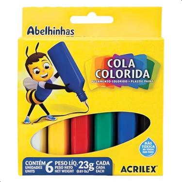 Imagem de Cola Colorida com 6 Cores 23gr - Acrilex
