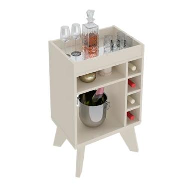 Imagem de Bar com espelho DRINK cor Off White - Artely