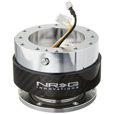 Imagem de NRG Kit de liberação rápida para volante - Geração 1.0 - Prata/Carbono - Peça # SRK-100CF