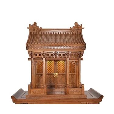 Imagem de Altar budista chinês, nichos budistas de madeira maciça para incensos domésticos, armários de bodhisattva, armários de Buda, armários verticais, mesas, santuários, armários budistas guanyin e shri