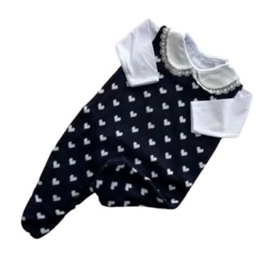 Imagem de Macacão Bebê Infantil em Linha Tricot com Body Love Melhor Conforto (Azul-marinho)