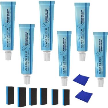 Imagem de Limpador de filme de óleo de vidro de carro Segurança e proteção de longo prazo, limpador de filme de óleo de vidro de carro remoção creme pasta removedor de manchas de água de para-brisa, removedor d