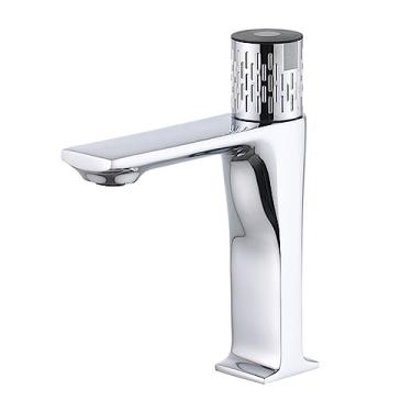 Imagem de Toque inteligente torneiras do banheiro de bronze sensor do banheiro torneira da pia zero contato com detecção automática pia misturadora cromo toque, gylt01, a