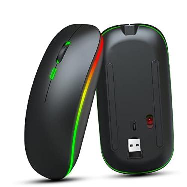 Imagem de Mouse sem fio ultrafino M40 2.4G recarregável sem fio silencioso mouse design ergonômico 3 DPI ajustável