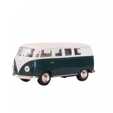 Imagem de Vw Kombi Nacional Metal 1962 Kinsmart 1:32 Verde Forte