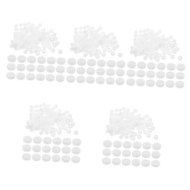 Imagem de DIYEAH 500 Conjuntos de pressão Botões de roupa Botões de plástico Botões DIY Botões de DIY botões de pressão de plástico botões de camisa estalos dedicada prendedor bebê branco