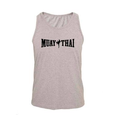 Imagem de Regata Masculina Algodão Muay Thai 4 Estampada Verão Moderna