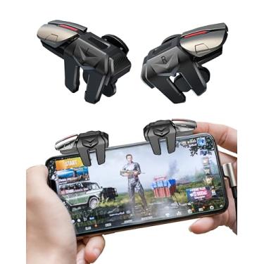 Imagem de ACEDAYS Mobile Phone Controller for Android & iPhone, 6 Trigger Game Controller Compatible with PUBG Mobile/Knives Out/Call of Duty Mobile, Phone Triggers for Gaming with Sensitive Shoot and Aim