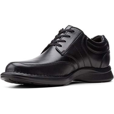 Imagem de Clarks Sapato Oxford masculino de renda Kempton, Couro preto, 9