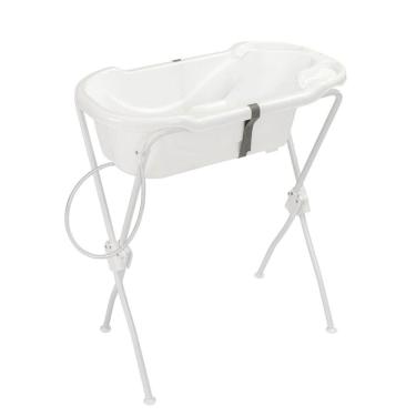 Imagem de Banheira Para Bebê Ergonômica Com Suporte Branca Tutti Baby