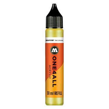 Imagem de Molotow ONE4ALL Recarga de tinta acrílica ONE4ALL Marcador de tinta, amarelo neon fluorescente, frasco de 30 ml, 1 cada (693.220)