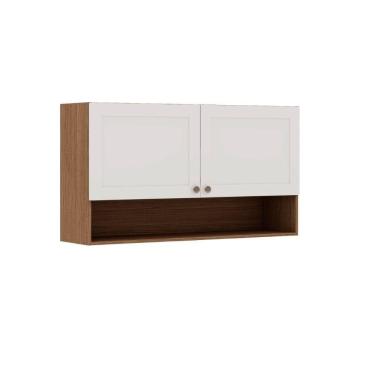 Imagem de Aereo 1200 Conecta 2 Portas Ebano Frente Provencal Branco