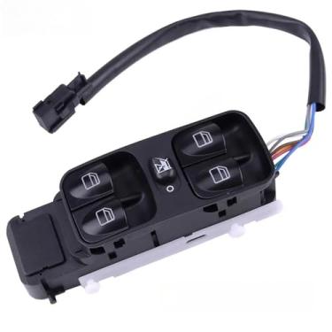 Imagem de IKUESM Botão regulador de elevador de janela elétrica frontal esquerda compatível com Mercedes-Benz W463 G500 G550 2002-2015 Acessórios para carro A4638202210