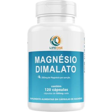 Imagem de Magnesio Dimalato 120 Cápsulas Life One