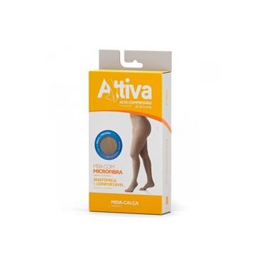 Imagem de Meia Calça Attiva - Ponteira Fechada Feminina Natural - Tamanho G
