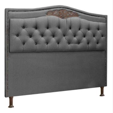 Imagem de Cabeceira Estofada Holanda 1,95 King Size Linho Star Confort Trovão