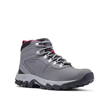 Imagem de Columbia Bota masculina Newton Ridge Plus Ii impermeável para caminhada, Ti Cinza Aço/Foguete