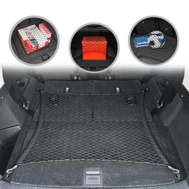 Imagem de Rede de carga de malha elástica para porta-malas automotivo estilo piso para Acura MDX 2022 - organizadores e armazenamento premium de porta-malas - rede de bagagem para crossover - melhor organizador de carro para Acura MDX