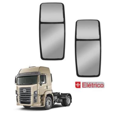 Imagem de Par Espelho Retrovisor p VW Euro 5 Bifocal Convexo Elétrico - Fabbof