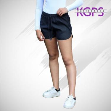 Imagem de Kit 2 Short Curto Leve Com Cordão E Elástico Na Cintura Esportivo E La
