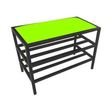 Imagem de Sapateira Banco Estofado Hall De Entrada Estilo Industrial - Moveraço,