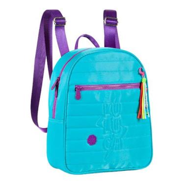 Imagem de Mochila Bolsa de Costas Luluca Chaveiro Azul Semax LU2864AZ
