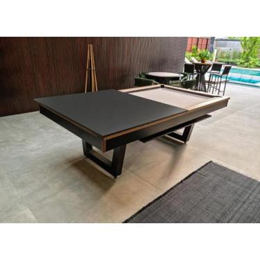 Imagem de Mesa de Sinuca/Bilhar com Tampo de Jantar - 2,00x1,10 - Nelson Bilhare