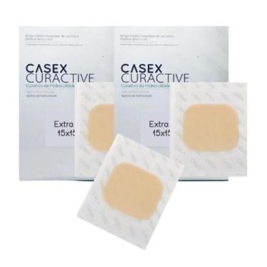 Imagem de Curativo Casex Hidrocoloide Extra Fino 15cm x 15cm 3 Unidades