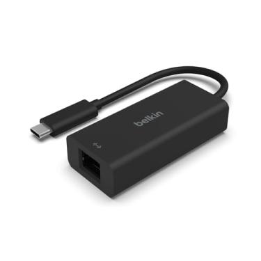 Imagem de Belkin Adaptador USB tipo C para Ethernet de 2,5 Gb, certificado USB-IF Thunderbolt 3 e 4/USB-C para adaptador de rede LAN compatível com MacBook Pro/Air, iPad Pro, XPS, Surface e outros dispositivos