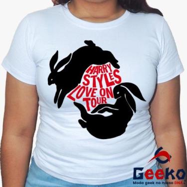 Imagem de Baby Look Harry Styles 100% Algodão - Love On Tour - Pop - Geeko, Bran