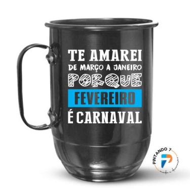 Imagem de Caneca de alumínio 850 ml Personalizada " Te amarei de março a Janeiro