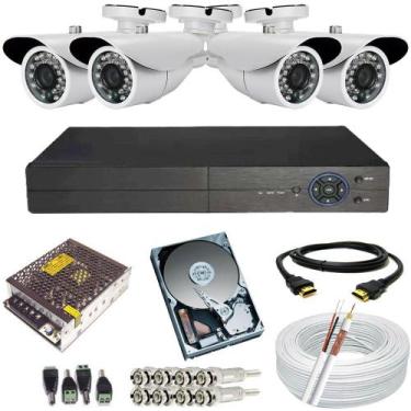 Imagem de Kit 4 câmeras infravermelho 25 metros AHD 1.3 Megapixel - Dvr Stand Al