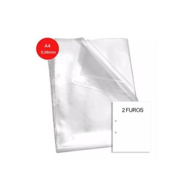Imagem de Envelope Plástico Acp A4 2 Furos 0,06mm C/1000 - Tamoio