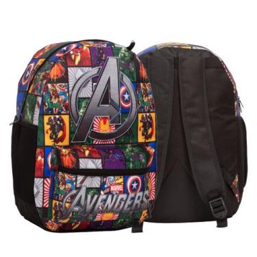 Imagem de Mochila Escolar Menino Vingadores Passeio Alça Reforçada - TOYS 2U