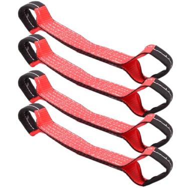 Imagem de Boxer Ferramenta 5.1 cm x 40.6 cm Dog Bone Short Strap Pacote com 4 - Resistente 5 polegadas Carro Tie Down Alça Curta com Laço de Olho Costurado - Laço de Amarração para Carro 8pt