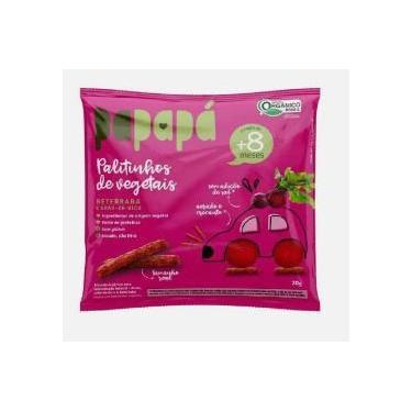 Imagem de Biscoito Infantil Papapá Orgânico Beterraba Palitinhos 20g