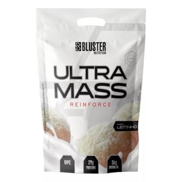 Imagem de Hipercalórico Ultra Mass Reinforce 3kg - Bluster Nutrition, Leitinho
