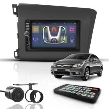 Imagem de Kit Central Multimídia Universal Mp5 2 Din Bt Espelha Civic - E-tech