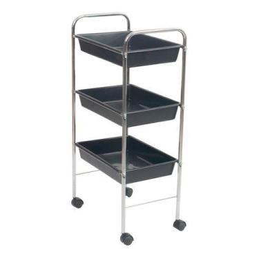 Imagem de Carrinho Auxiliar De Cabeleireiro 3 Bandejas - HATTEN