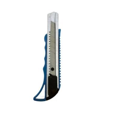 Imagem de Estilete Metal Com Trava Anatomico Cabo Plastico - fox tools