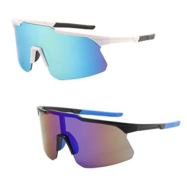 Imagem de Kit 2 Óculos Esportivo Ciclismo Masculino Feminino Espelhado