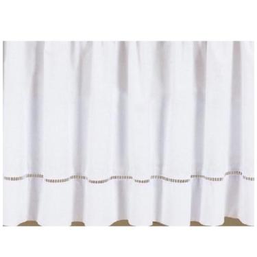 Imagem de Saia para Berço De Bebe Padrão Americano Branca - Manu Baby Store