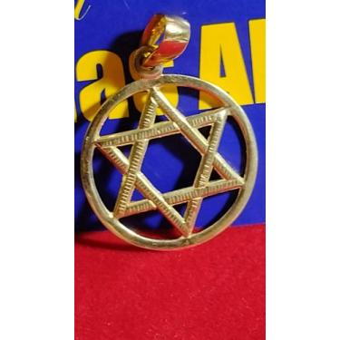 Imagem de Pingente Estrela de Davi Ouro18 Kilates 35 mm Peso 4.20 Gramas Maciço 