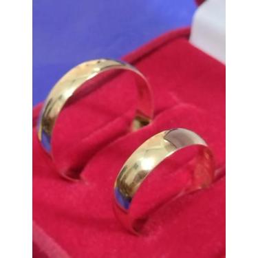 Imagem de Aliança Casamento Par Ouro 18 kilates 6 Gramas 5,5 mm