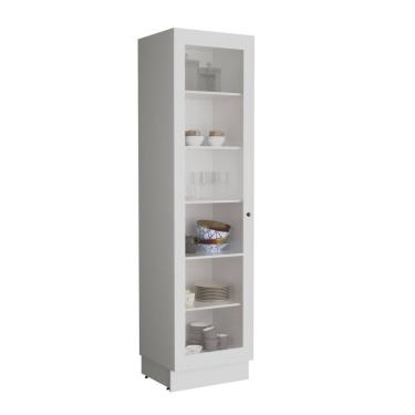Imagem de Paneleiro 1 Porta com Vidro 60cm Cozinha Sevilha Branco