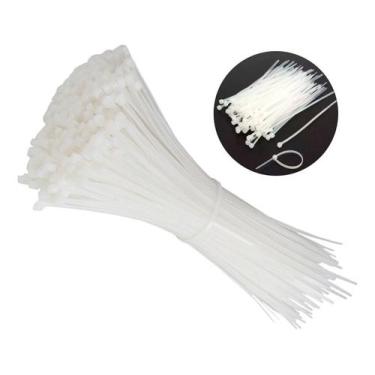 Imagem de Kit Abraçadeiras Nylon 100 Unidades 3.6mm X 100 Mm - Hammer