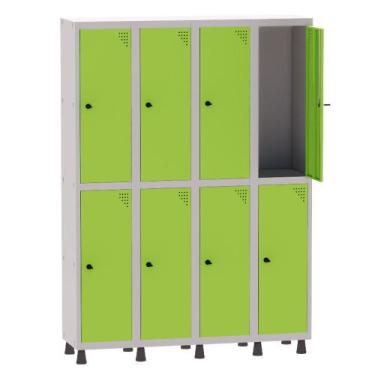 Imagem de Armário Guarda Volume Locker Roupeiro 4 Vãos 8 Portas Aço GRP504/8 Cin