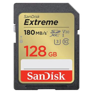 Imagem de Cartao de Memoria Sandisk Extreme 128GB / U3 / 180MBS - (SDSDXVA-128G-