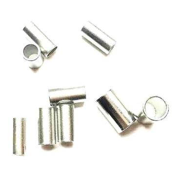 Imagem de 200 Conexões/anilhas/luvas n 4 de alumínio para cabo de aço de pesca -